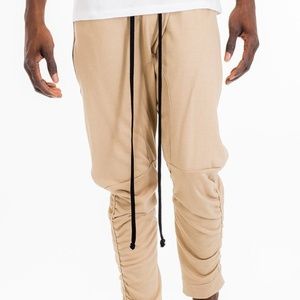 GATHERED BOMBER PANTS- KHAKI